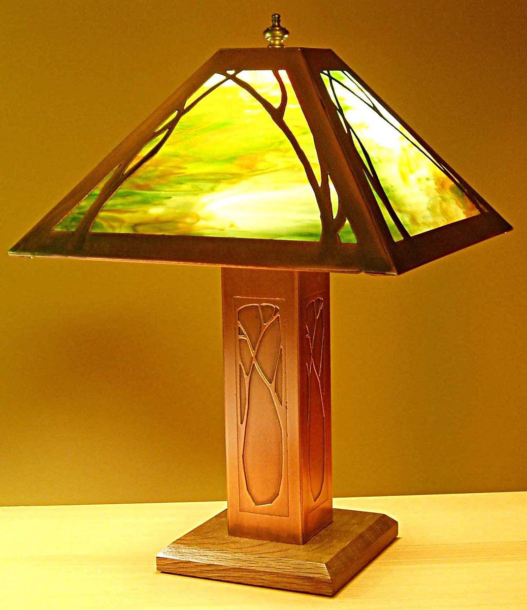 Art nouveau style table lamps store