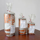 Copper wrapped LED Candles - landscape pattern