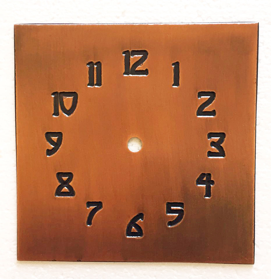 Clock Face - Craftsman Numbers – James Mattson Coppercraft